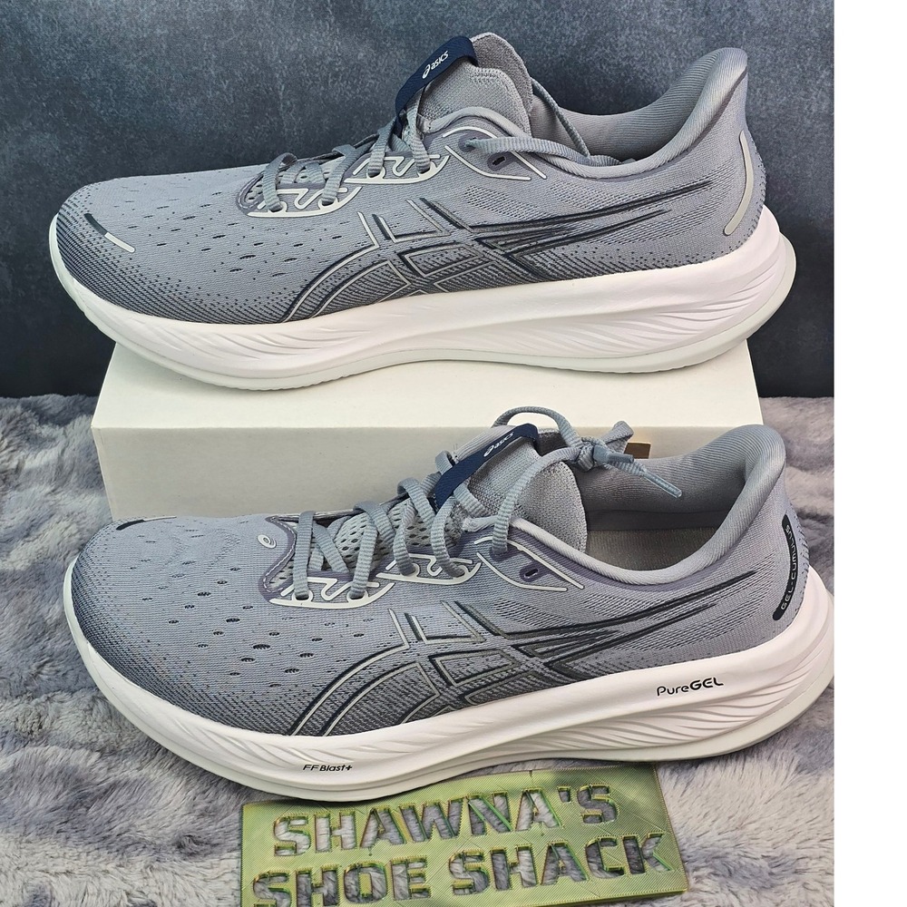 NWT ASICS Gel-Cumulus 26 Sheet Rock/ Concrete Grey Running Shoes Mens 14C